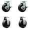 Service Caster Tool Box Caster Wheel Set 5'' Polyolefin Swivel Casters, 4PK TOOL-SCC-20S520-POB-TLB-2-R-2 - alternate 1